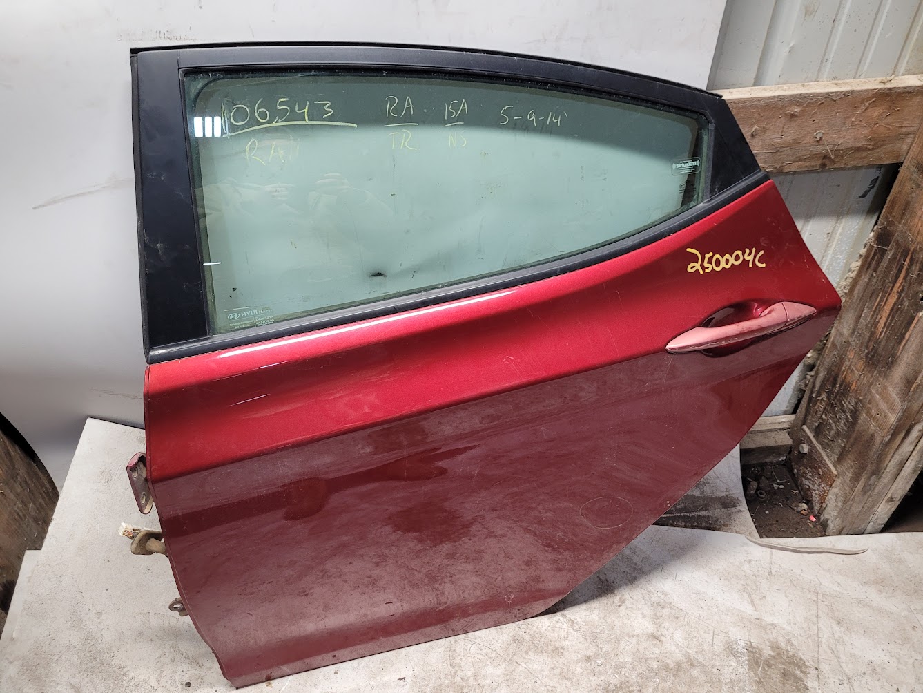 Rear Side Door Assembly for Hyundai vehicles