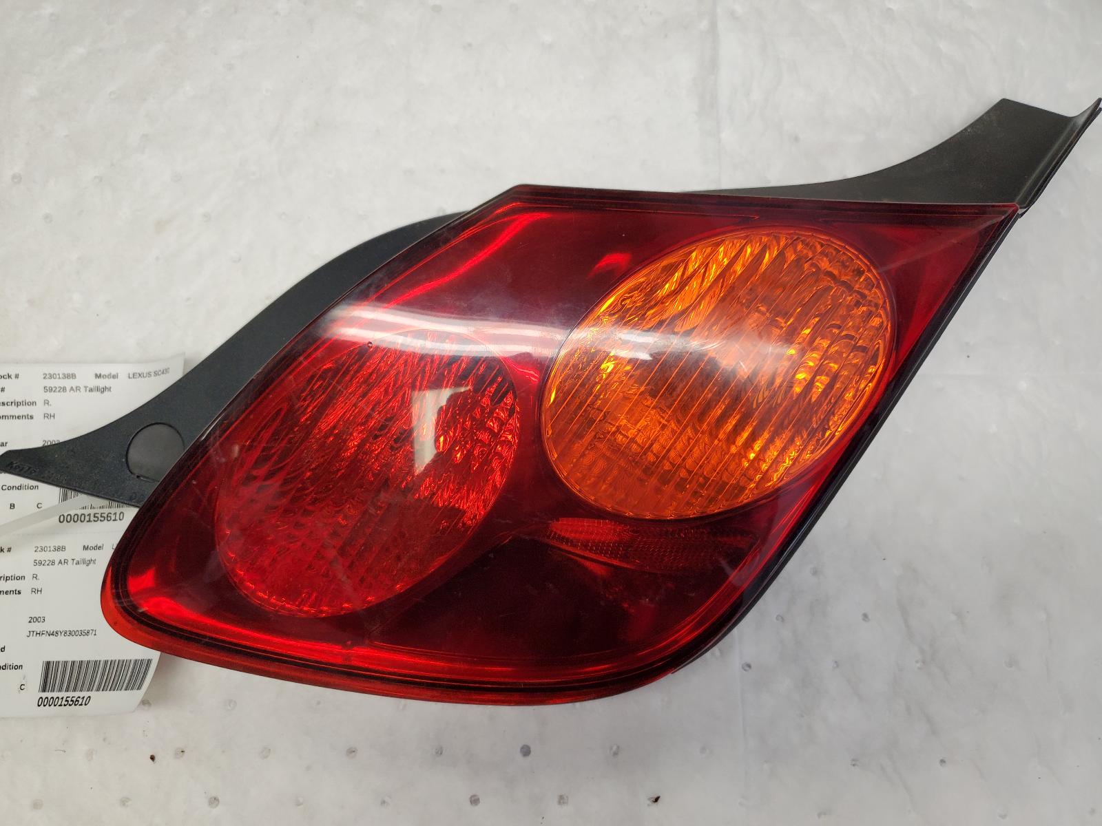 Taillight Assembly for Lexus vehicles