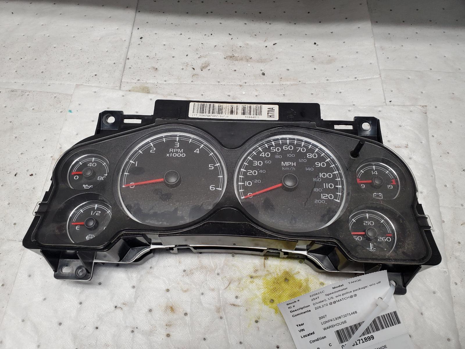 Speedometer Cluster for Chevrolet and GMC vehicles