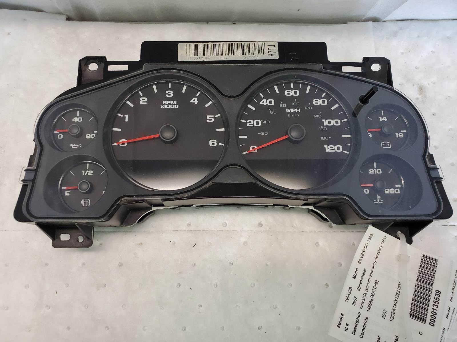 Speedometer Cluster for GMC and Chevrolet vehicles
