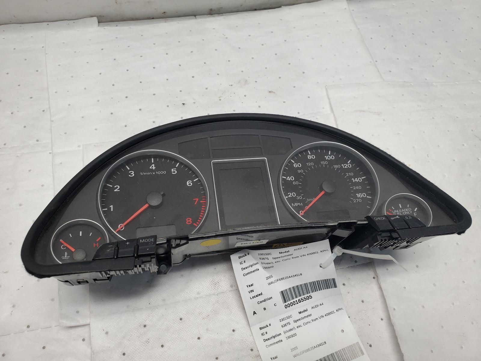 Speedometer Cluster for Audi vehicles