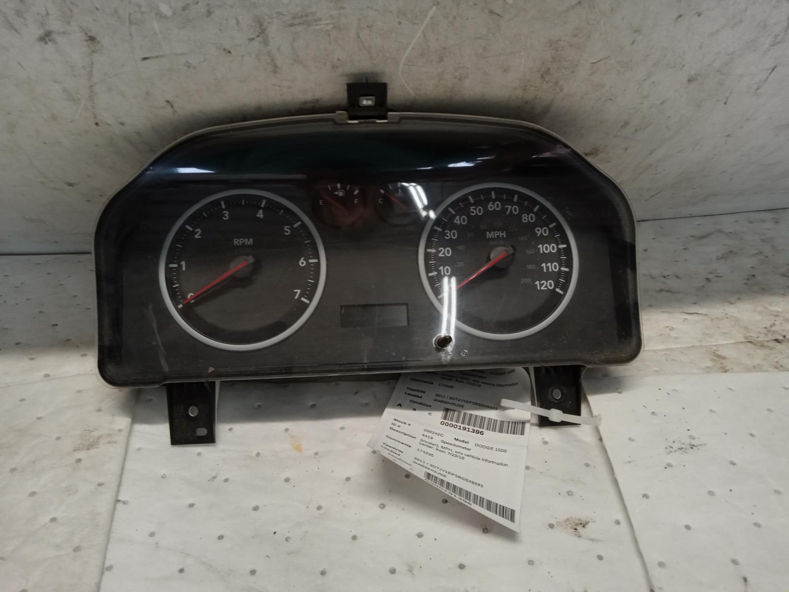 Speedometer Cluster for Dodge vehicles