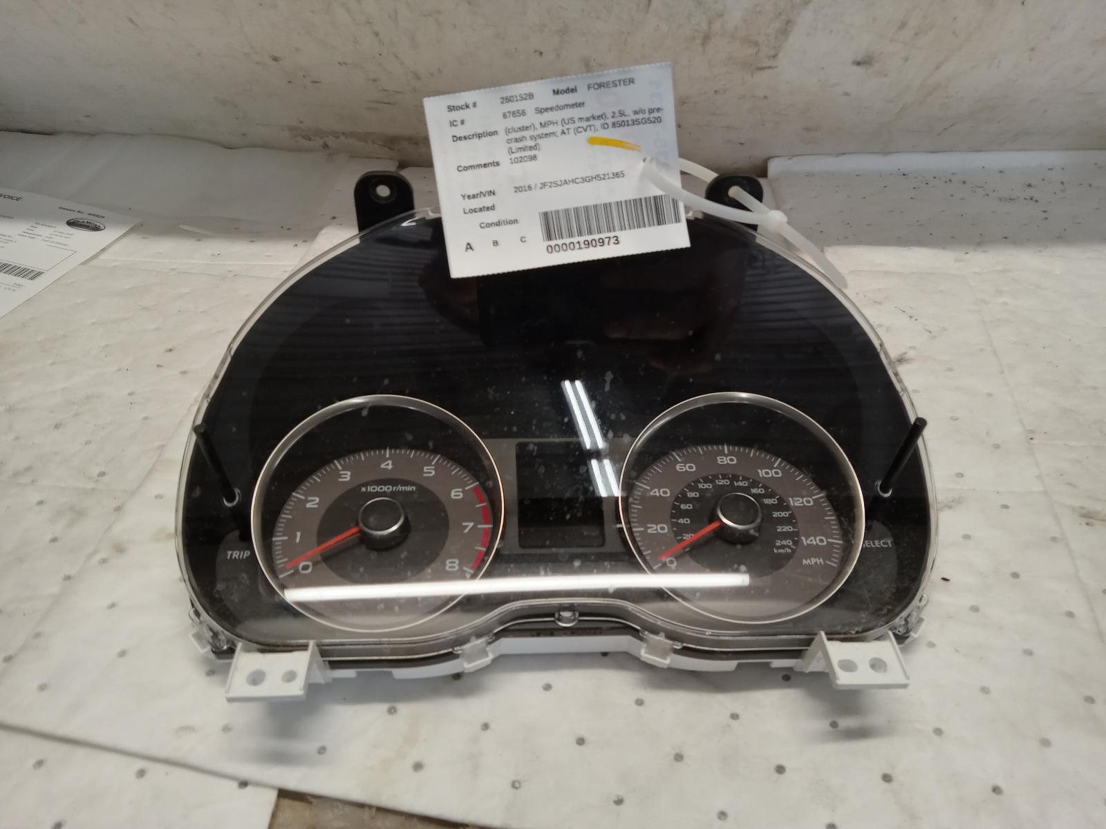 Speedometer Cluster for Subaru vehicles