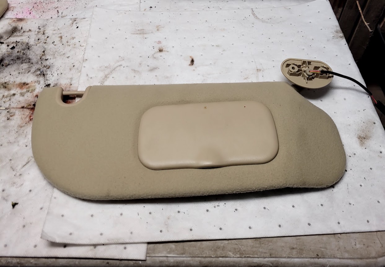 Sun Visor for Ford and Mercury vehicles