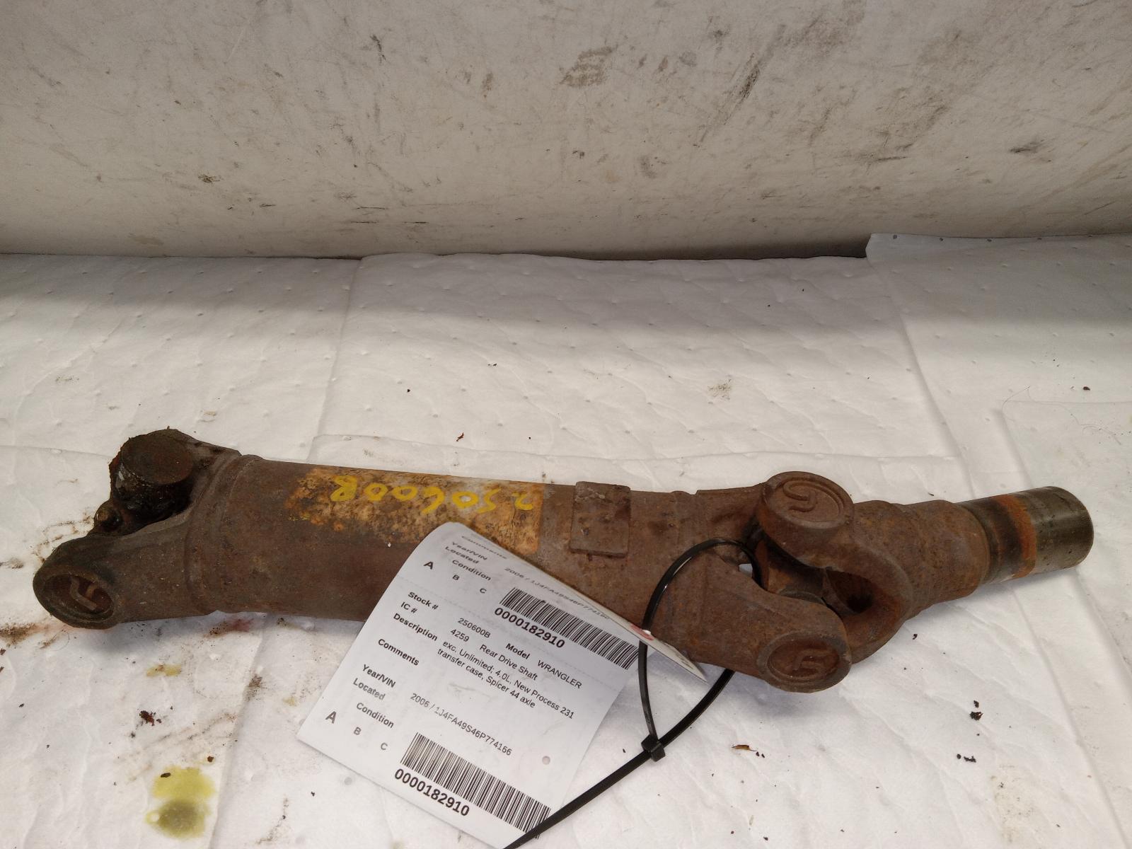 Rear Drive Shaft for Jeep vehicles
