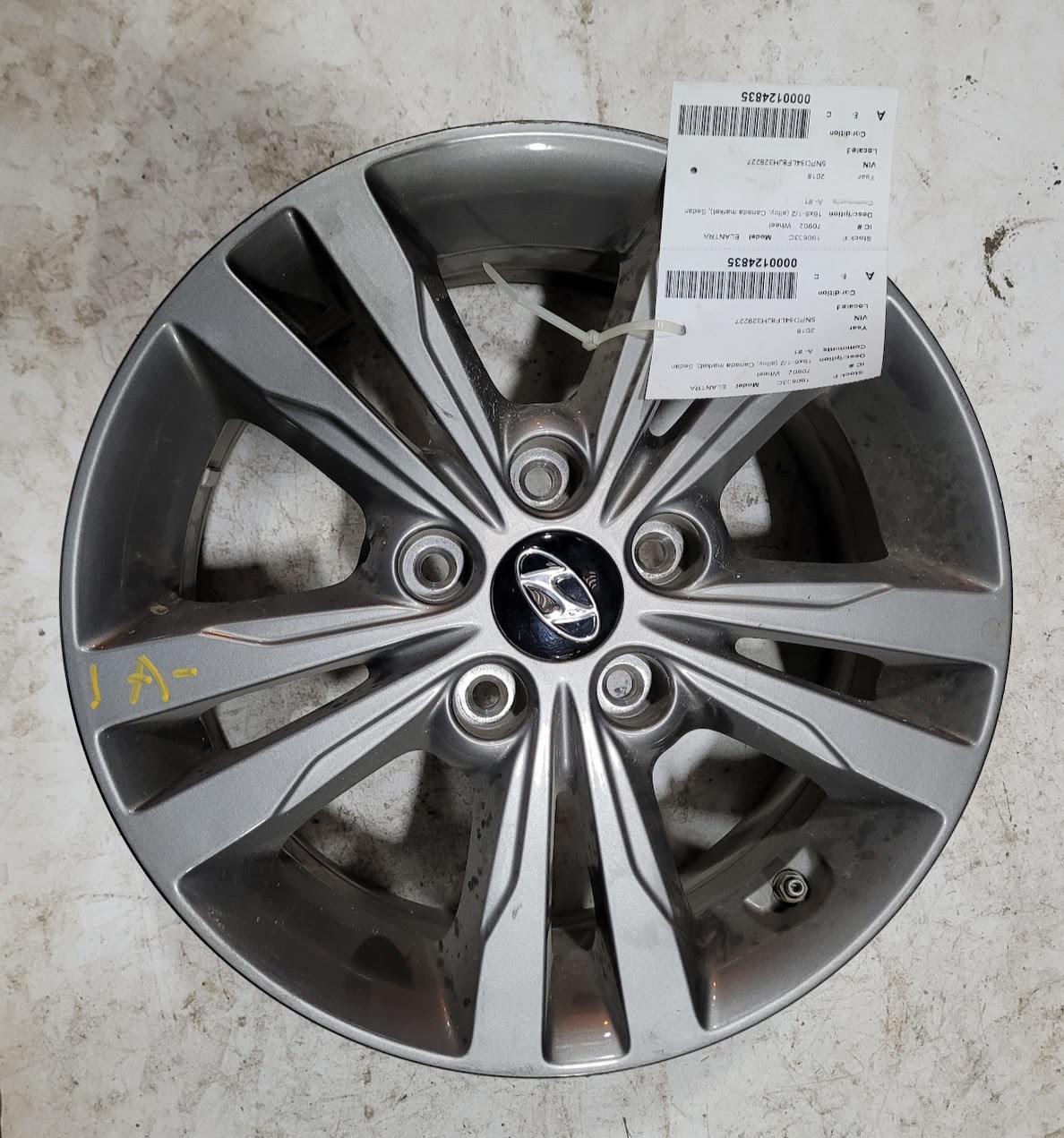 Wheel for Hyundai vehicles