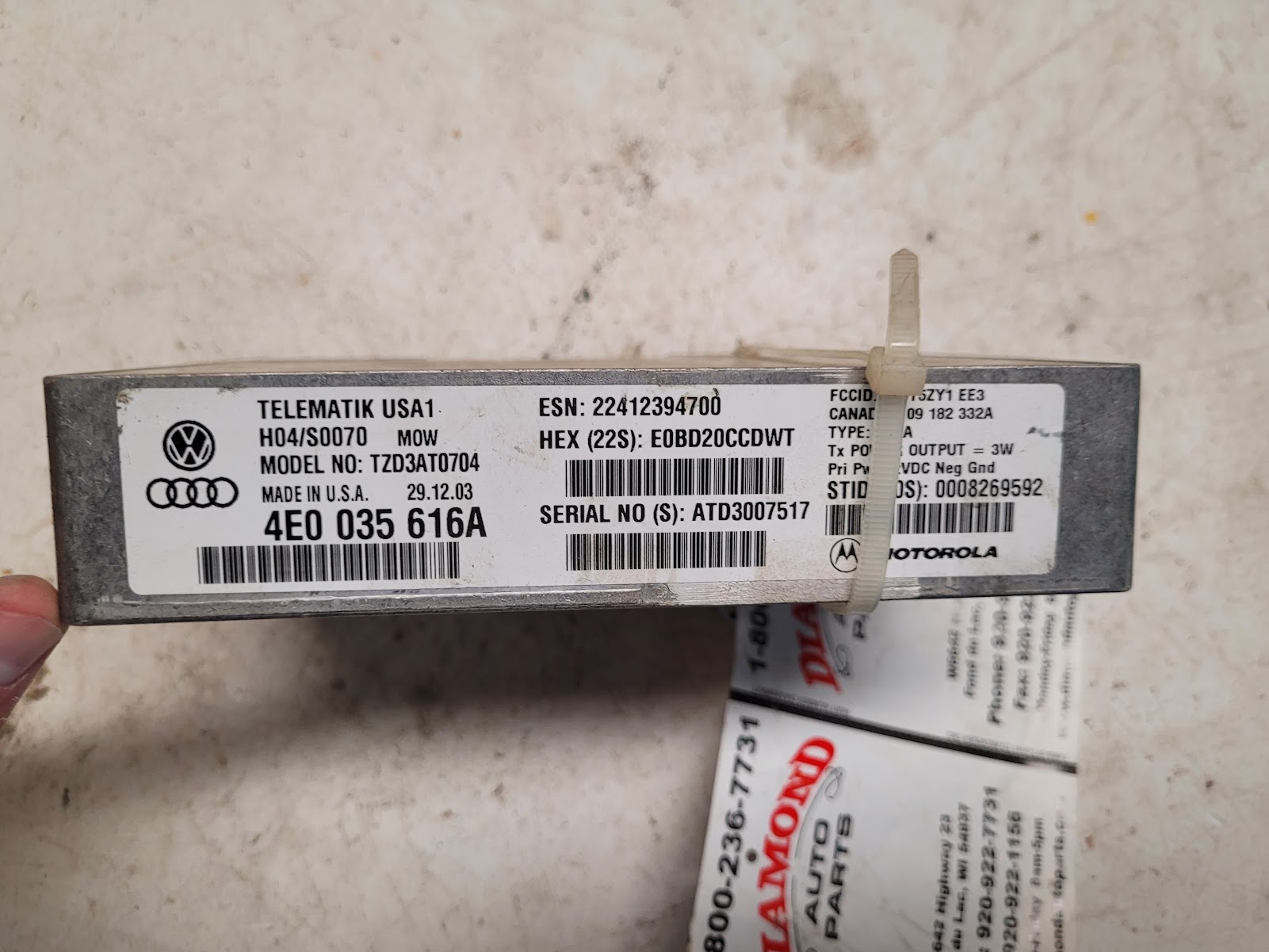 Chassis Control Module for Audi vehicles