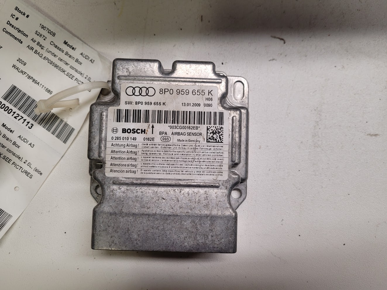 Chassis Control Module for Audi vehicles