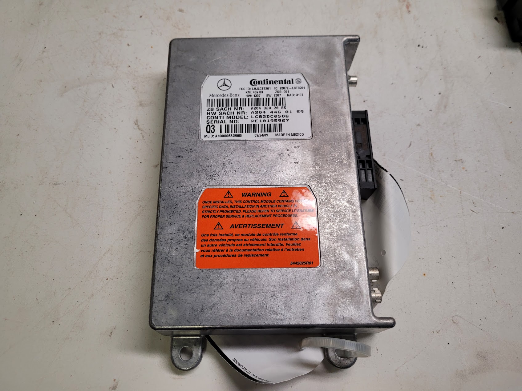 Chassis Control Module for Mercedes-Benz vehicles
