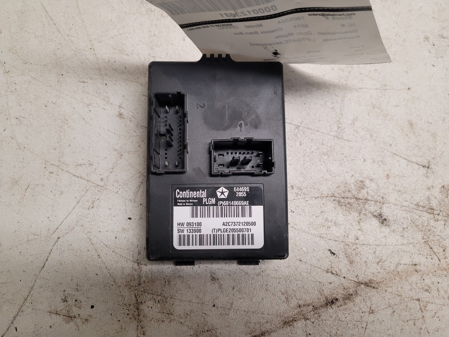 Chassis Control Module for Dodge and Jeep vehicles