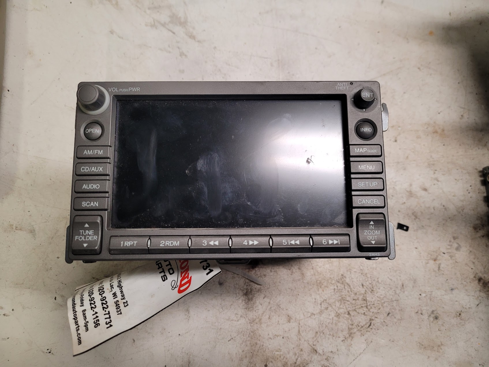 Information Screen for Honda vehicles