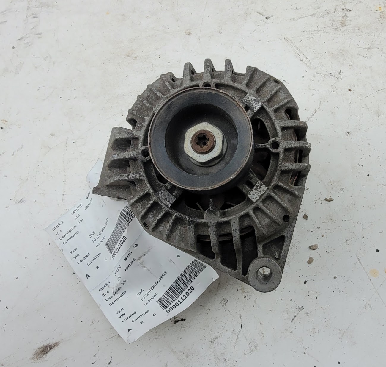Alternator for Pontiac, Saturn and Chevrolet vehicles
