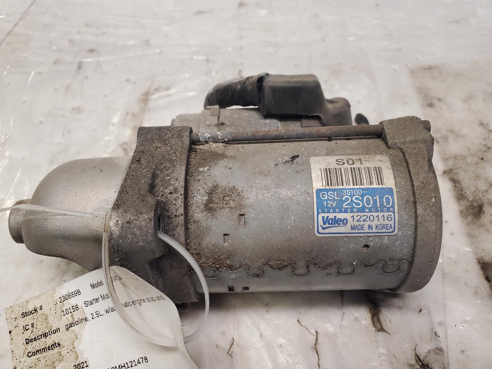 Starter Motor for Kia, Genesis and Hyundai vehicles