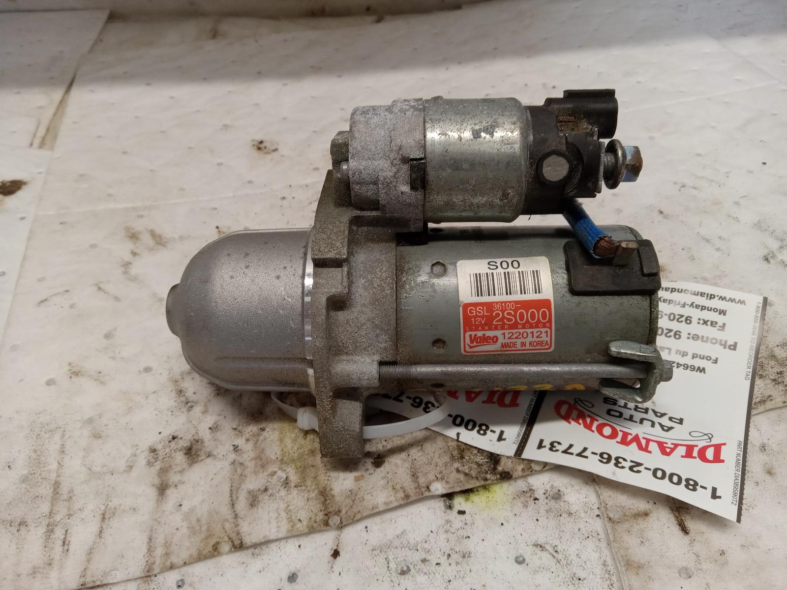 Starter Motor for Genesis, Kia and Hyundai vehicles