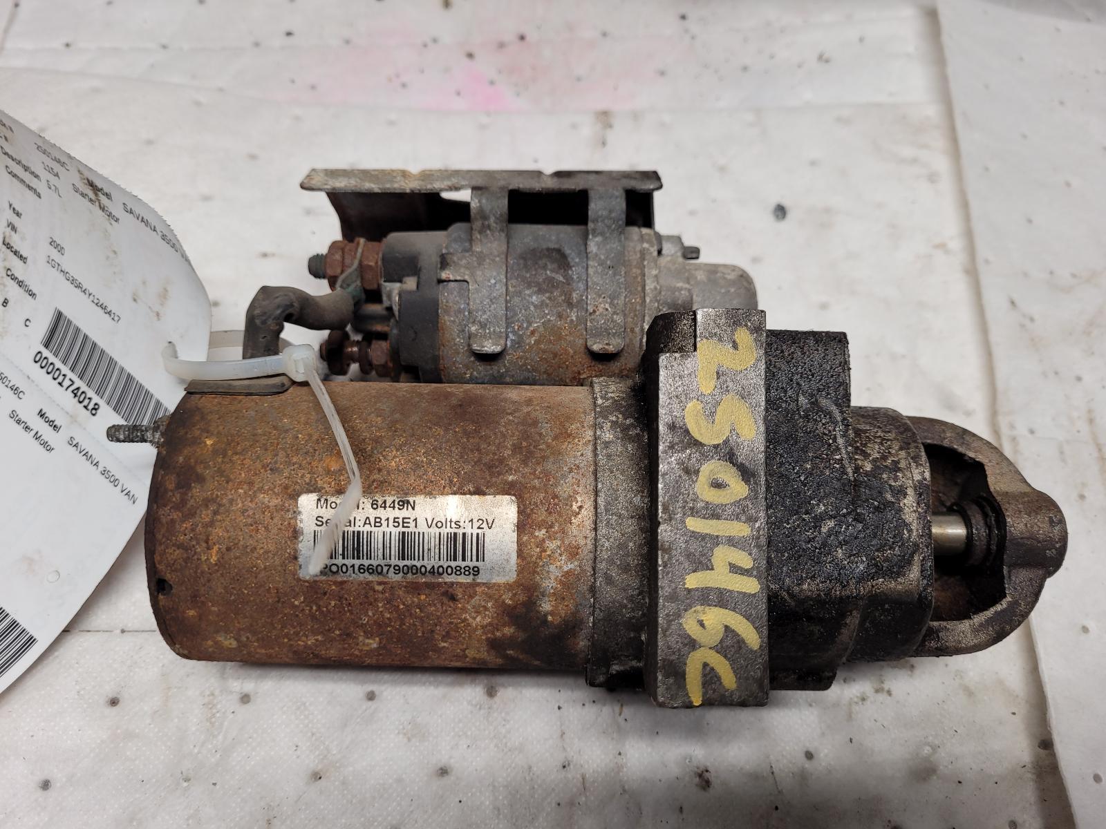 Starter Motor for Chevrolet, Oldsmobile, GMC, Cadillac, General Motors and Isuzu vehicles