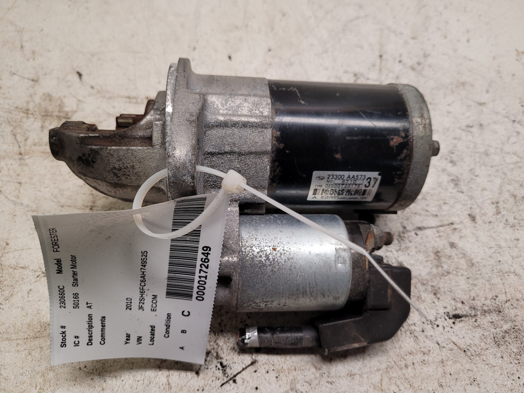 Starter Motor for Subaru vehicles
