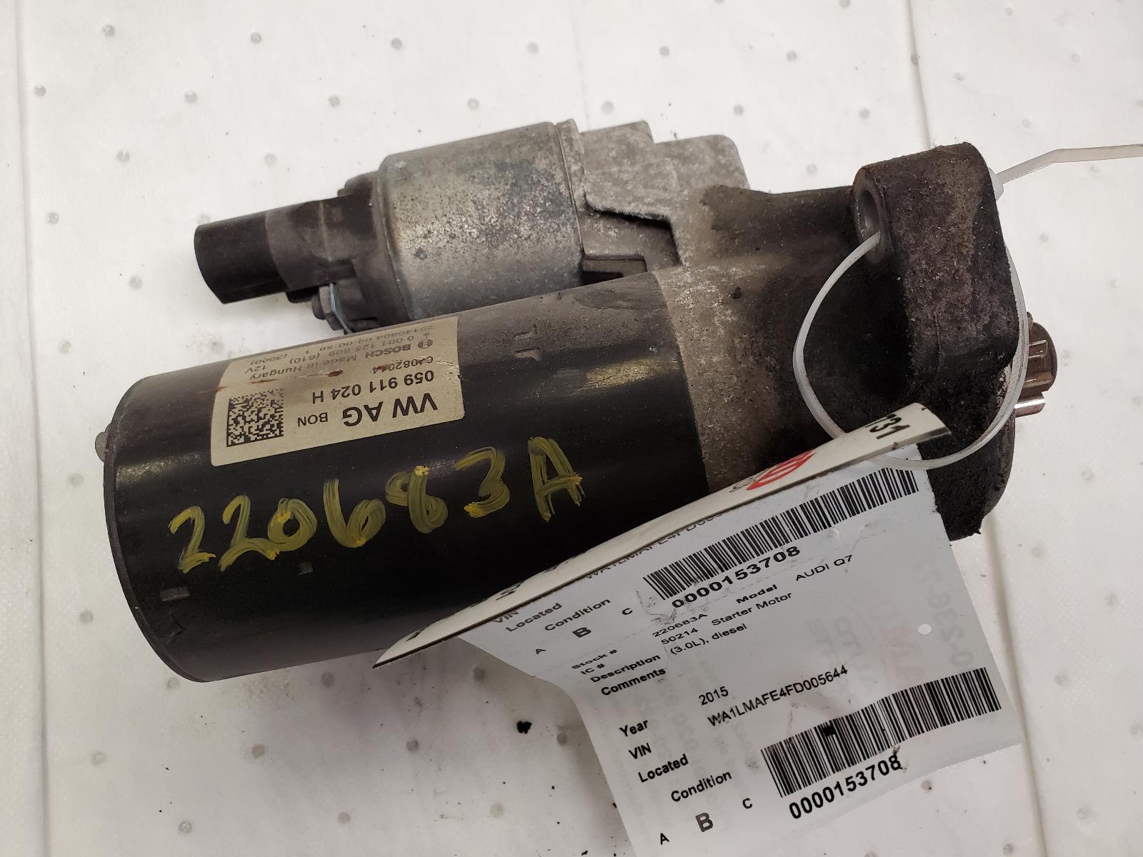 Starter Motor for Volkswagen and Audi vehicles