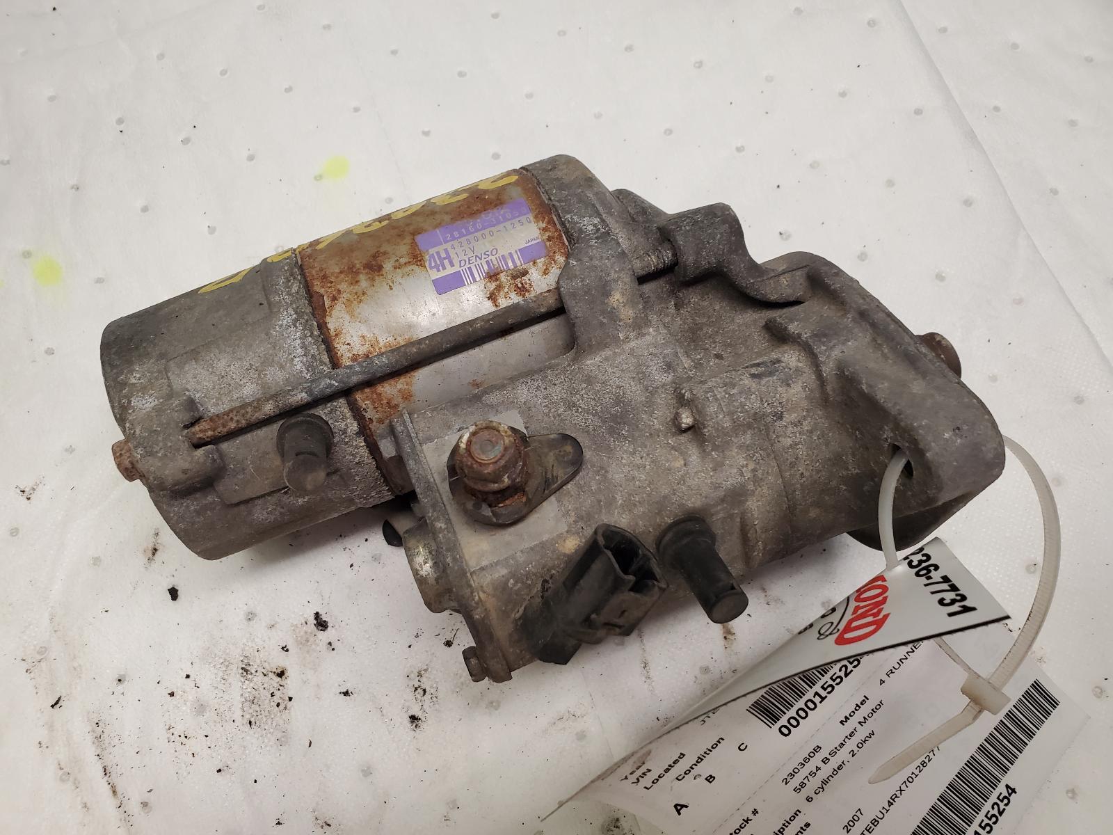 Starter Motor for Toyota vehicles