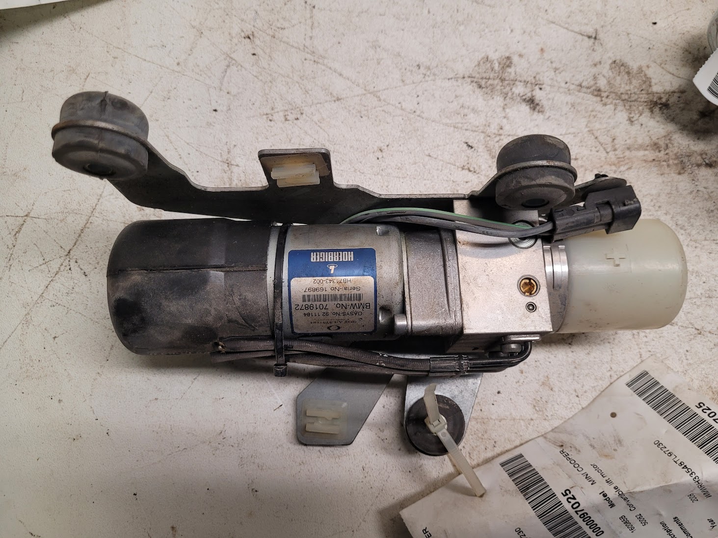 Convertible Top Motor for Mini Cooper vehicles
