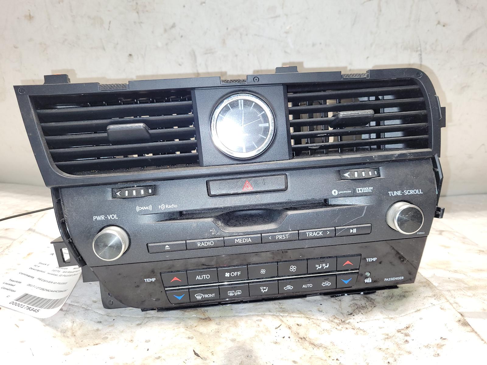 Radio Audio for Lexus vehicles