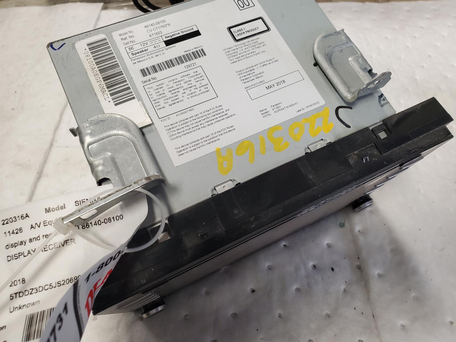 Radio Audio for Toyota vehicles