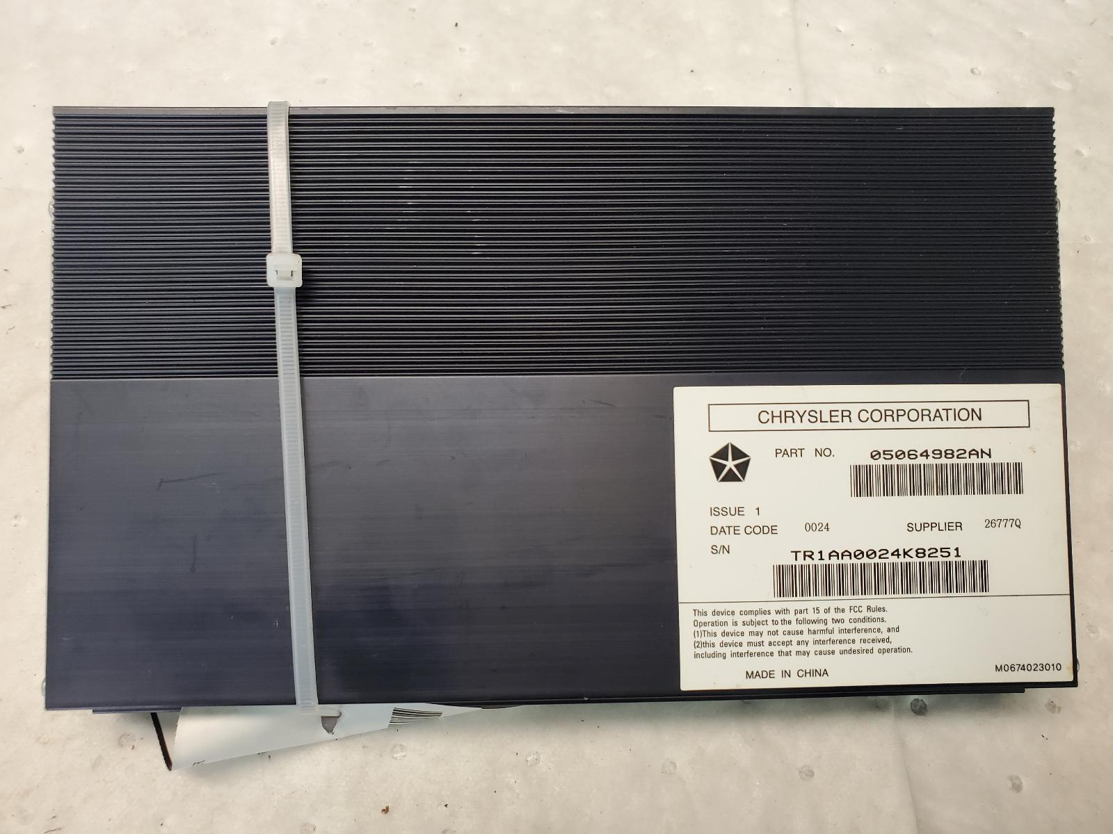 Radio Audio for Chrysler and Dodge vehicles
