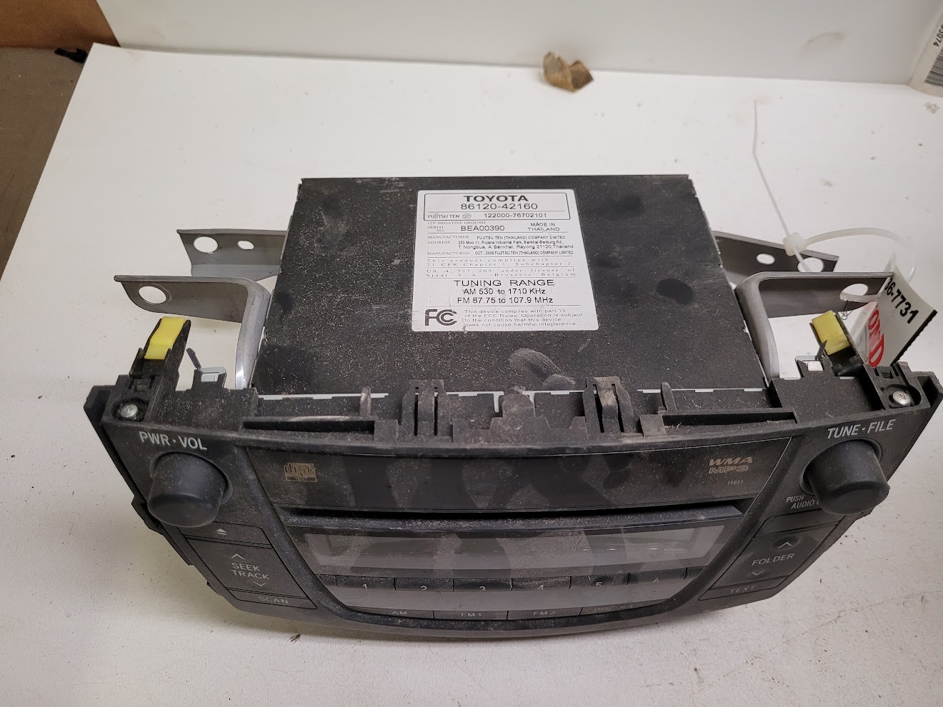 Radio Audio for Toyota vehicles