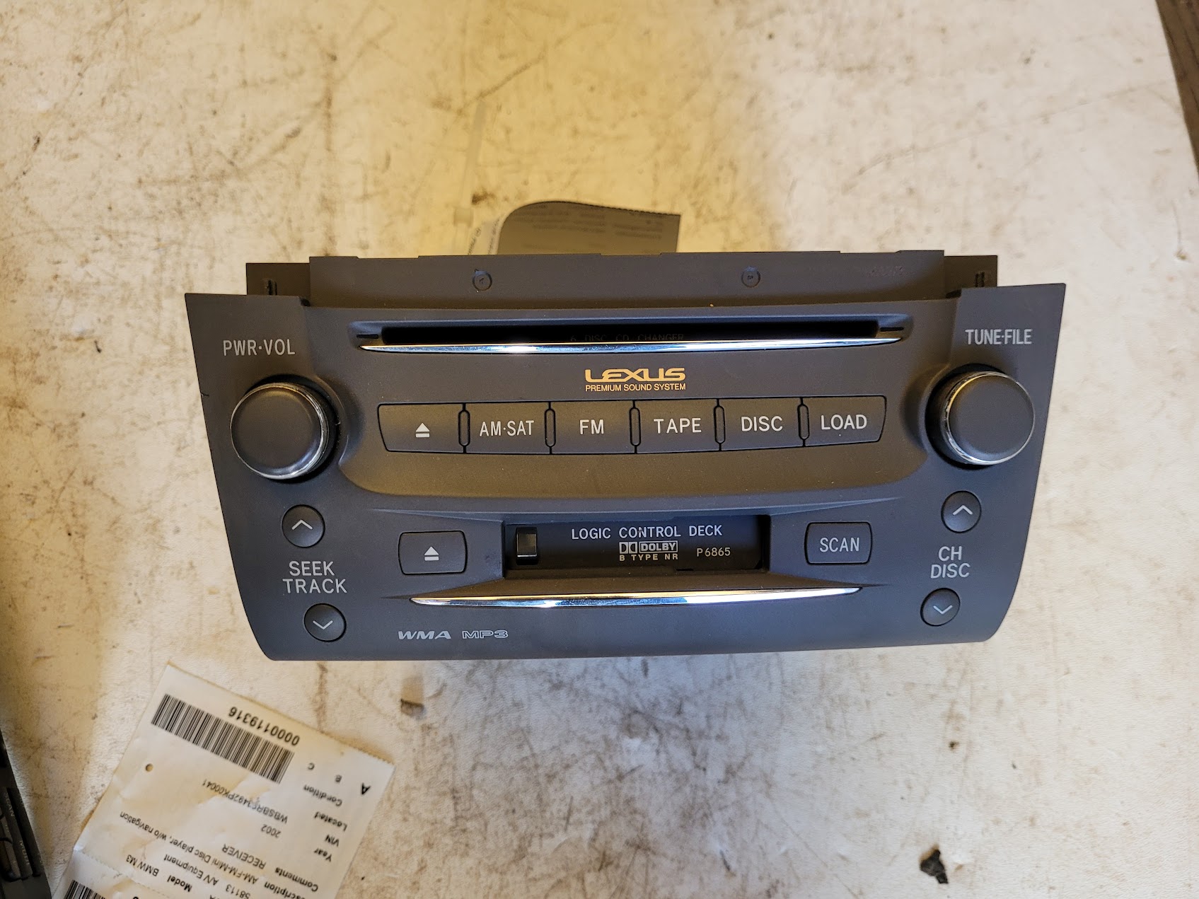Radio Audio for Lexus vehicles