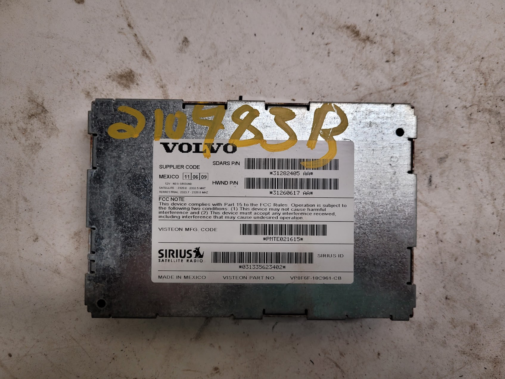 Radio Audio for Volvo vehicles