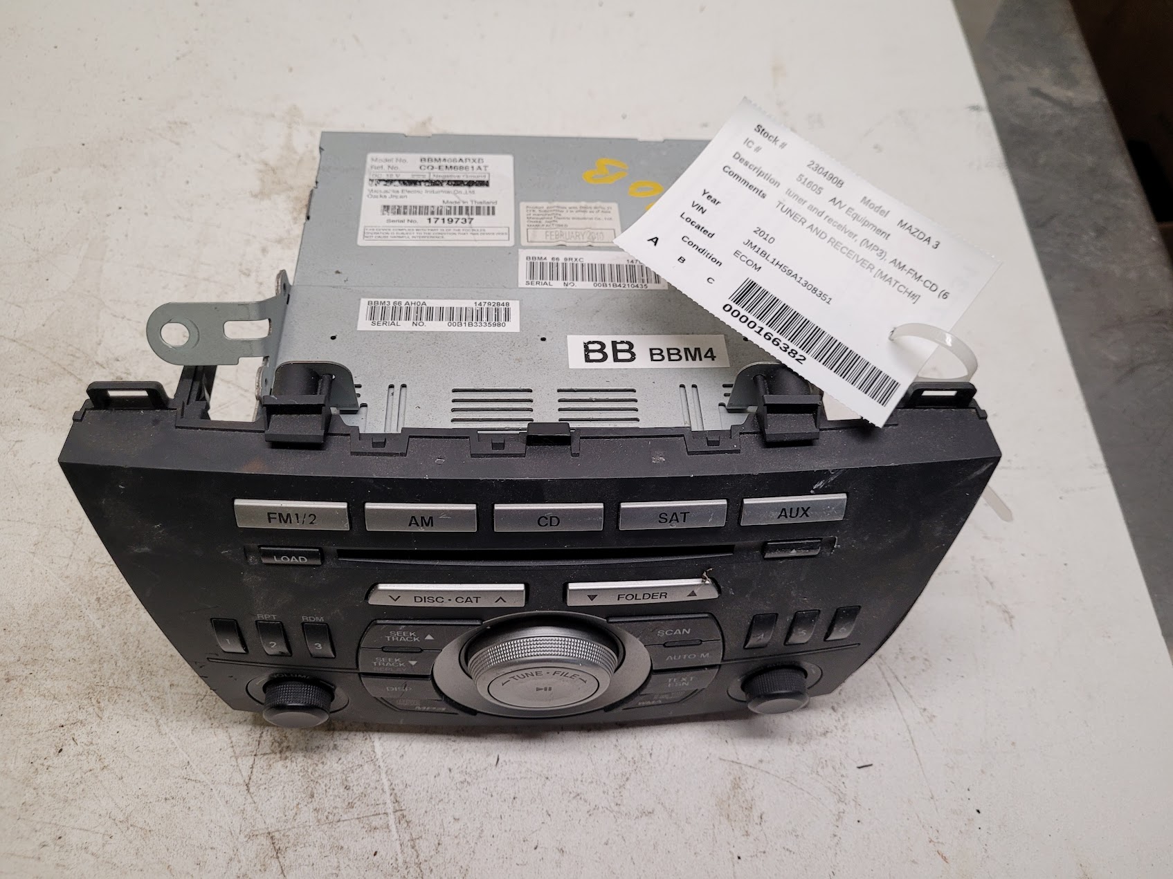 Radio Audio for Mazda vehicles