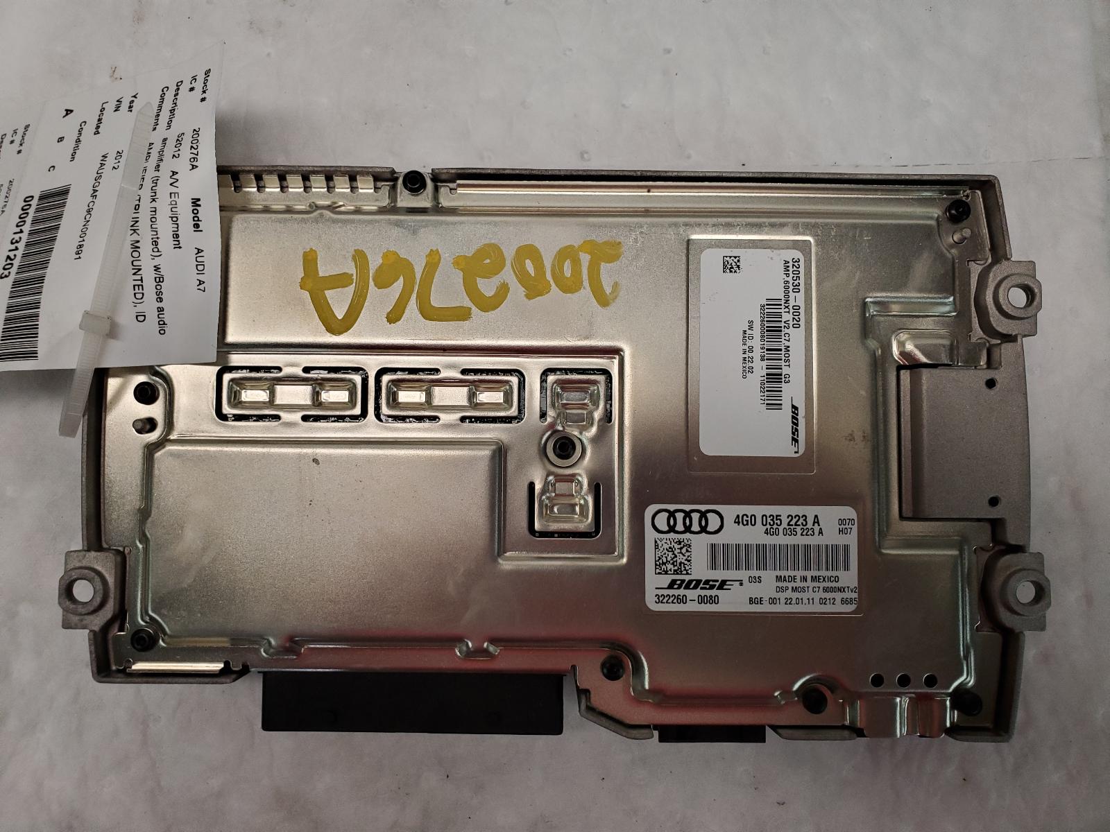 Radio Audio for Audi vehicles