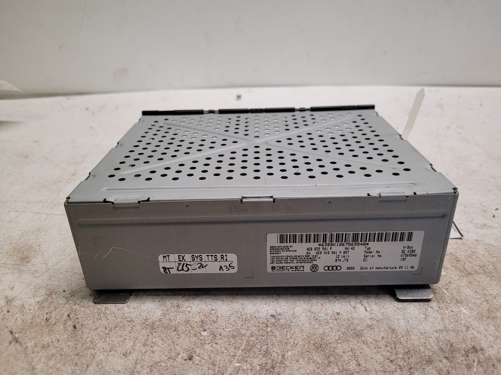 Radio Audio for Audi vehicles