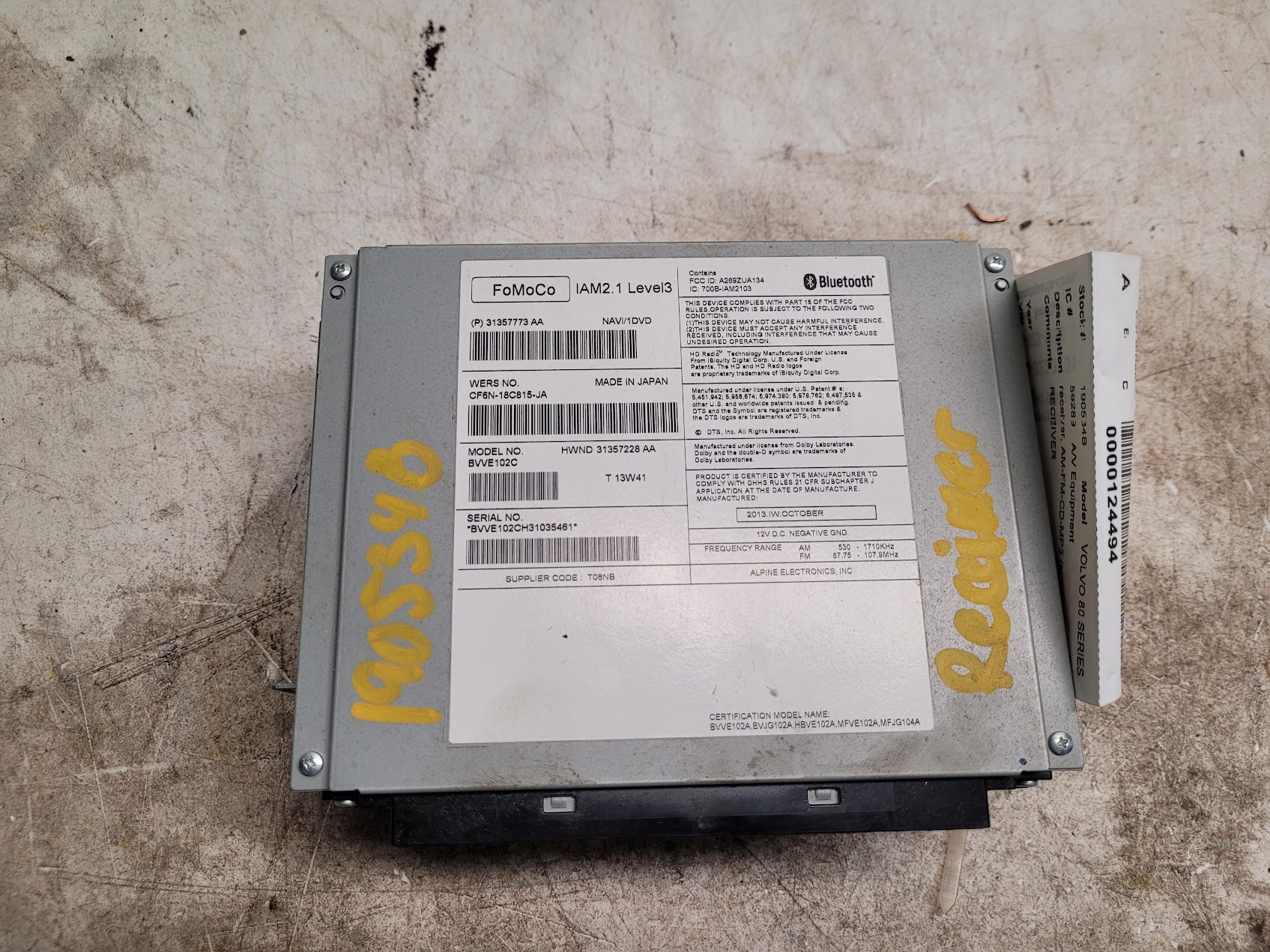 Radio Audio for Volvo vehicles