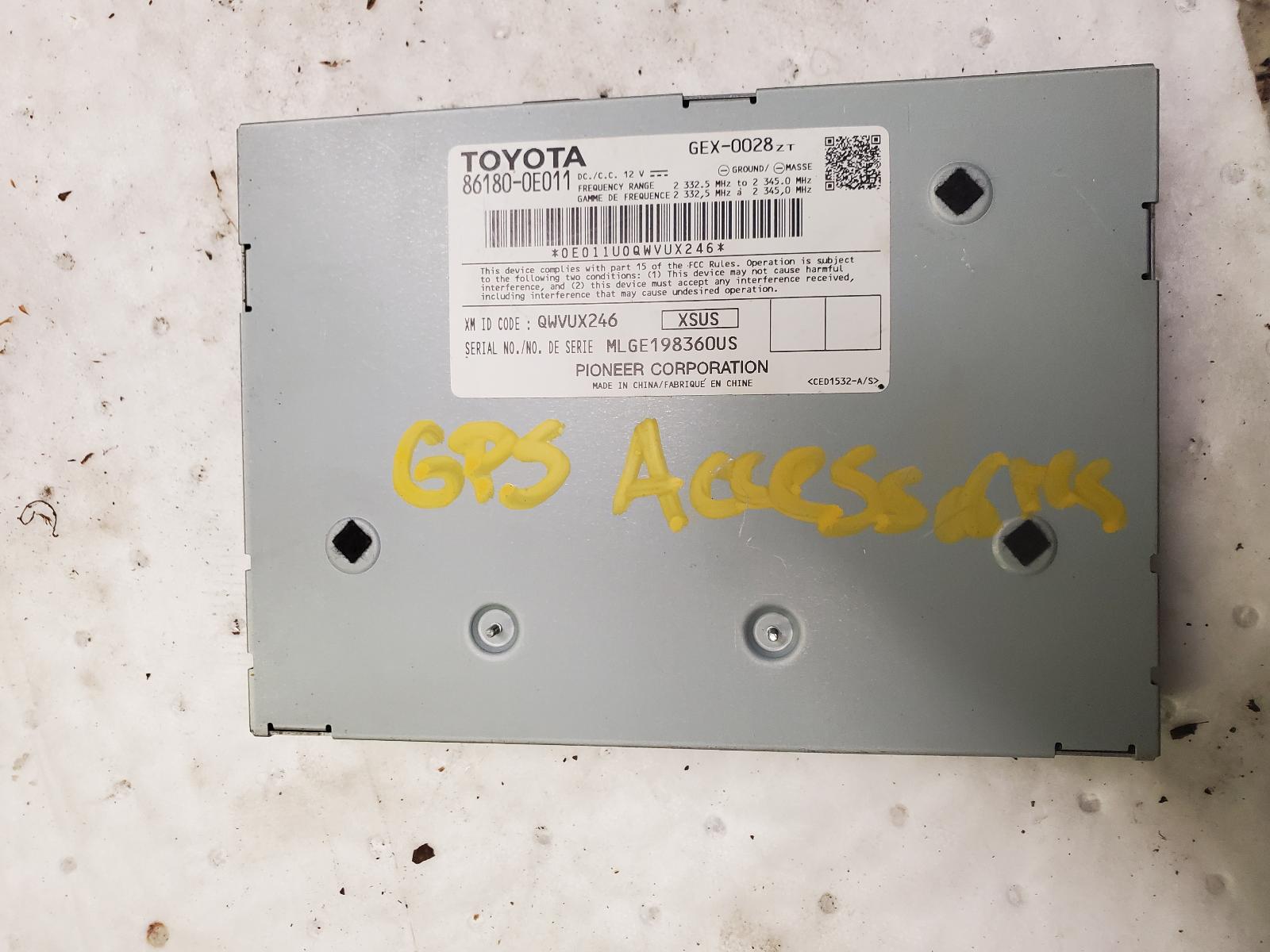 Radio Audio for Toyota vehicles