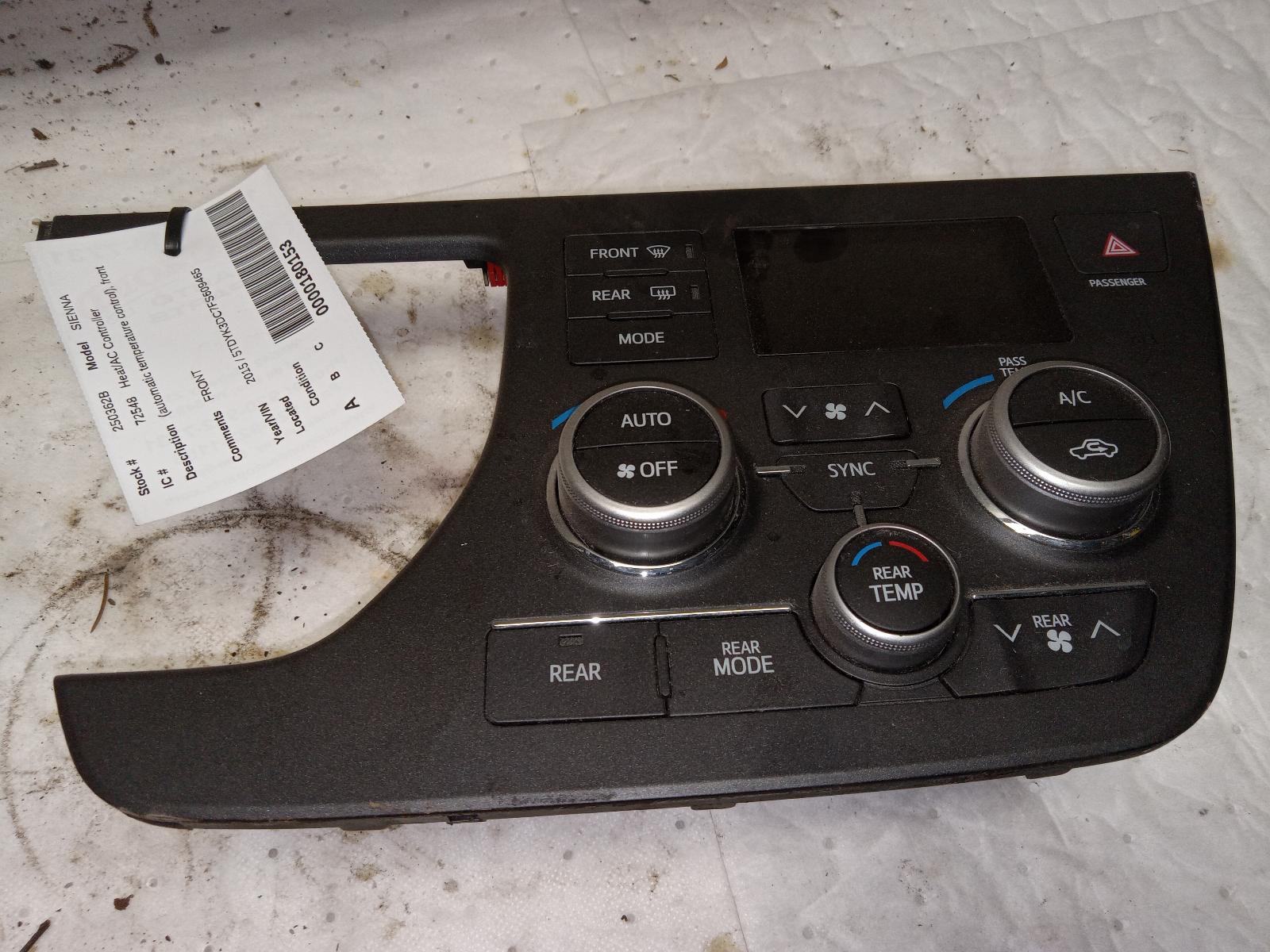Temp Control for Toyota vehicles